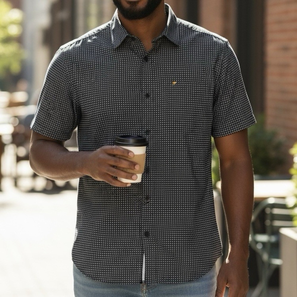 Rugby University Men's Button Up Shirt‎ XXL 100% Cotton